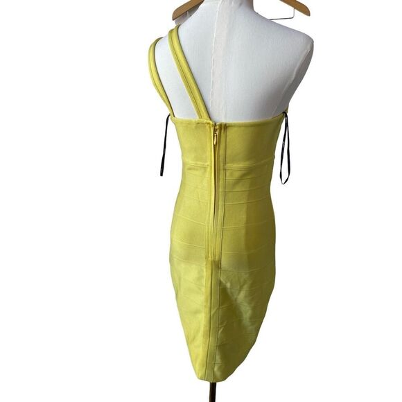 Herve Leger x Forever 21 Yellow Bandage Dress Sz. M Soldout Piece - Picture 2 of 9
